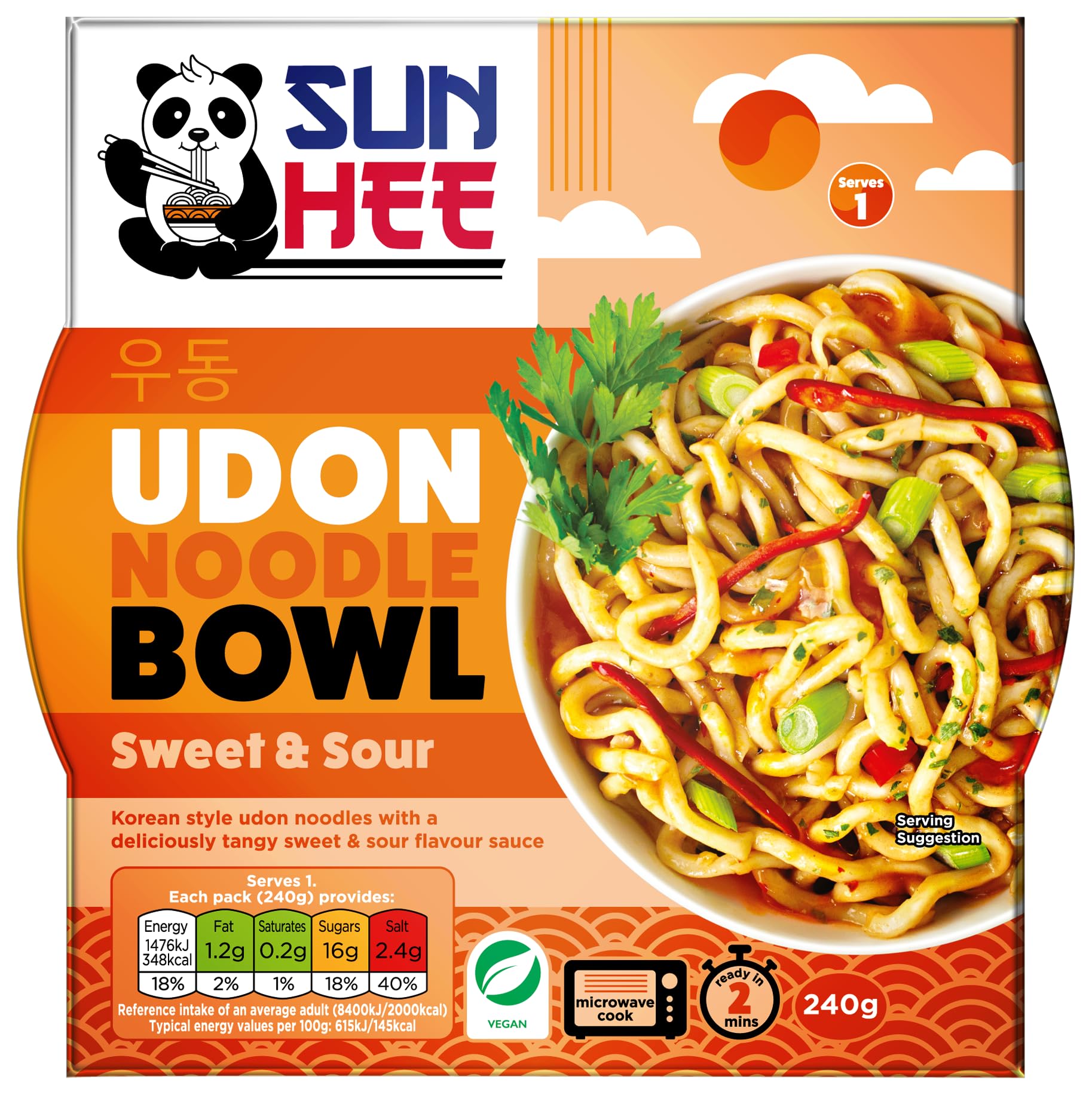 Sun Hee Sweet and Sour Udon Bowl 240g
