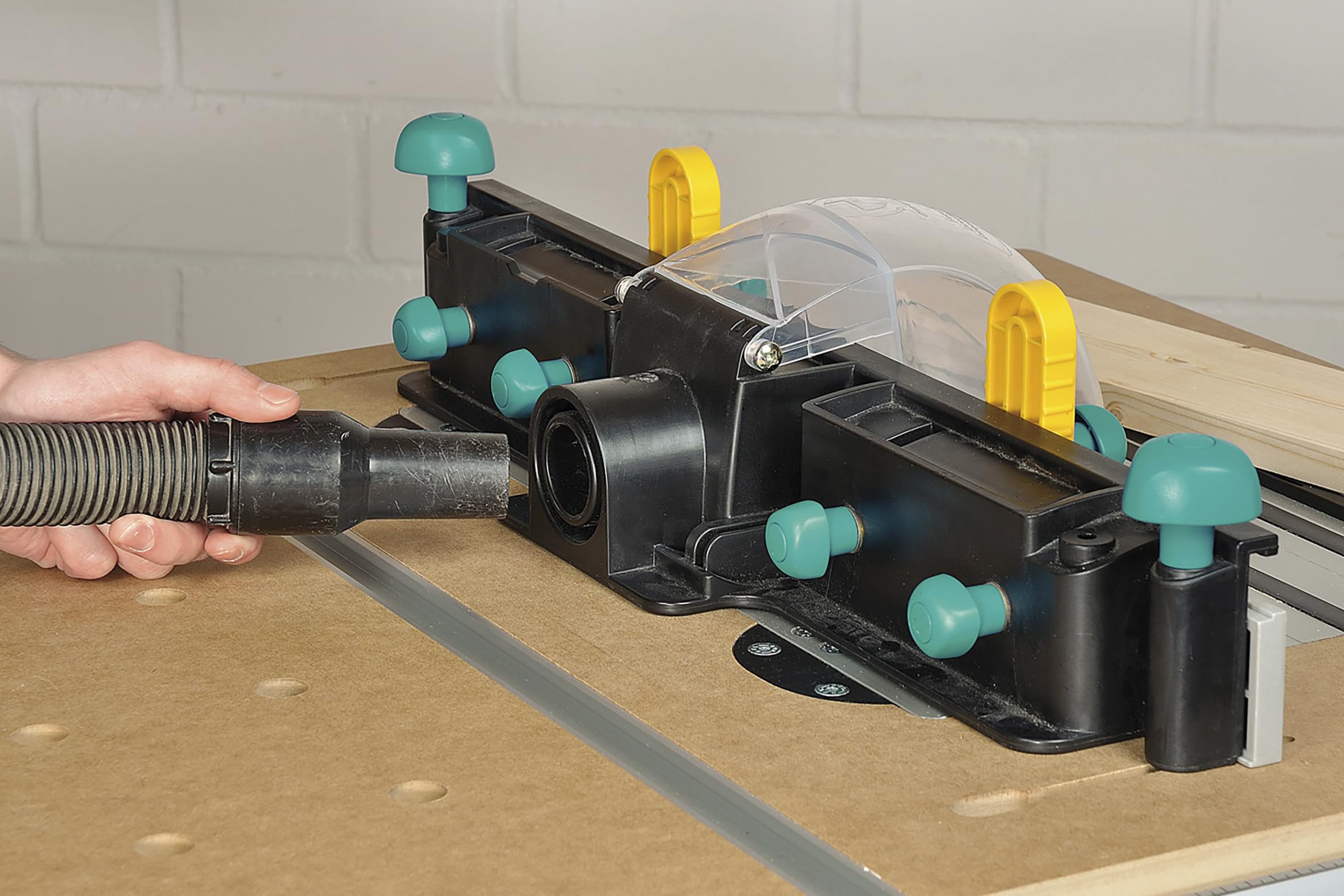 wolfcraft Parallel-Fräsanschlag für MASTER cut Maschinentische, 6901000, für MASTER Cut 1500, 2200, 2500 und 2600