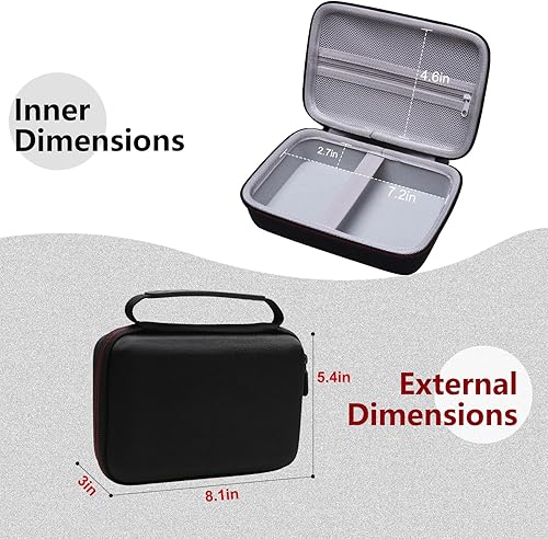 Miniatura 10 de LTGEM - Funda rígida de viaje compatible con DJI Osmo Mobile SEOsmo Mobile 7P7Osmo Mobile 6, Insta360 FlowFlow ProFlow 2 Pro plegable AI Phone