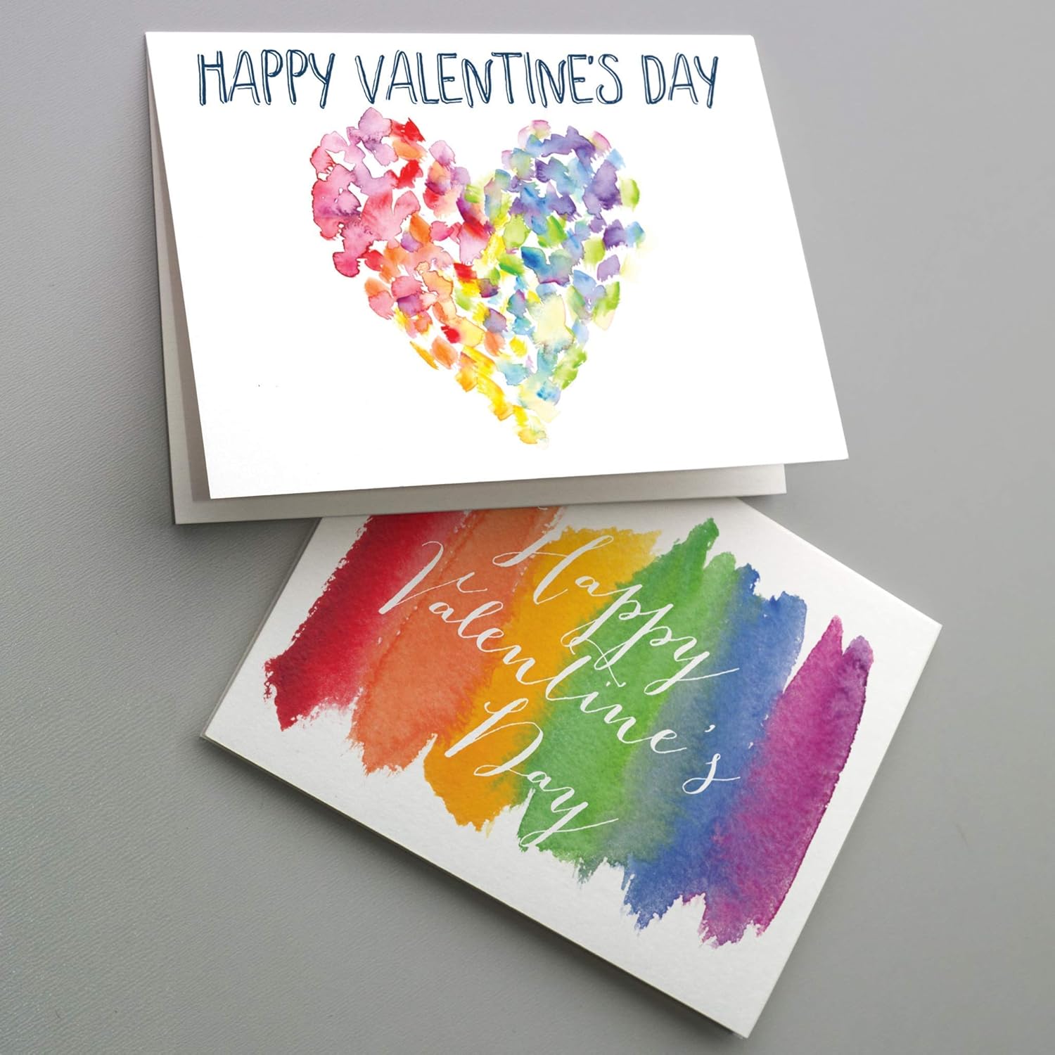 LGBT Greeting Cards Boxed Set - 24 Blank LGBTQ Pride w/White Envelopes - Rainbow Designs - Stationery Printed in the USA by RitzyRose (Valentines Pride)