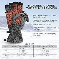 Vista 5 de KastKing PolarBlast - Guantes convertibles de pesca en hielo para clima frío y guantes sin dedos con Thinsulate 3M, ideales para pesca en hielo