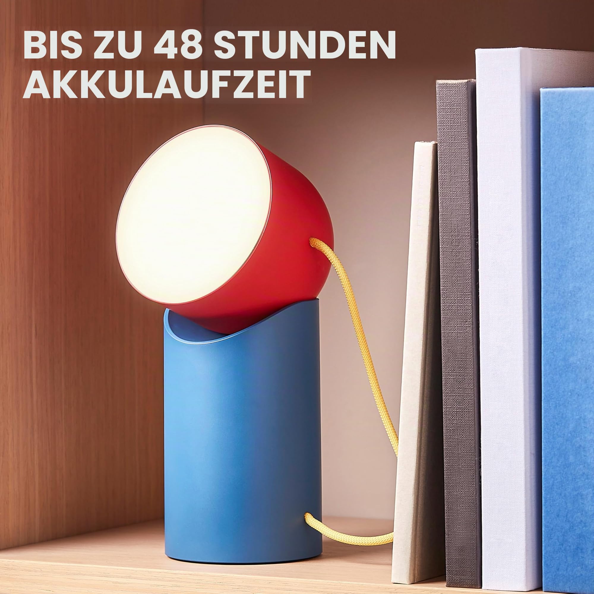Lexon ORBE wiederaufladbare LED-Tischlampe, kabellos mit abnehmbarem magnetischem und drehbarem Kopf, geeignet für Nachttisch, Büro oder Terrasse - Dunkelgrün