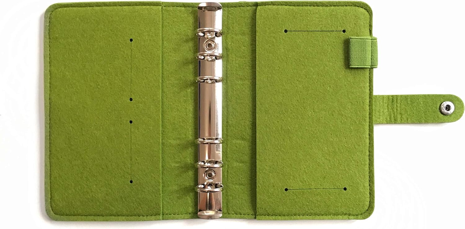 A6/ A5 6-Holes Felt Cover Round Ring View Binder File Folder for Loose Leaf Sheet Protectors/Binder Cover Protector - Image 5