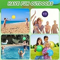 Vista 6 de Jerify 10 bolas inflables de PVC para juegos infantiles, para niños y adultos en juegos, gimnasio, ejercicios de yoga, suministros de fiesta escolar