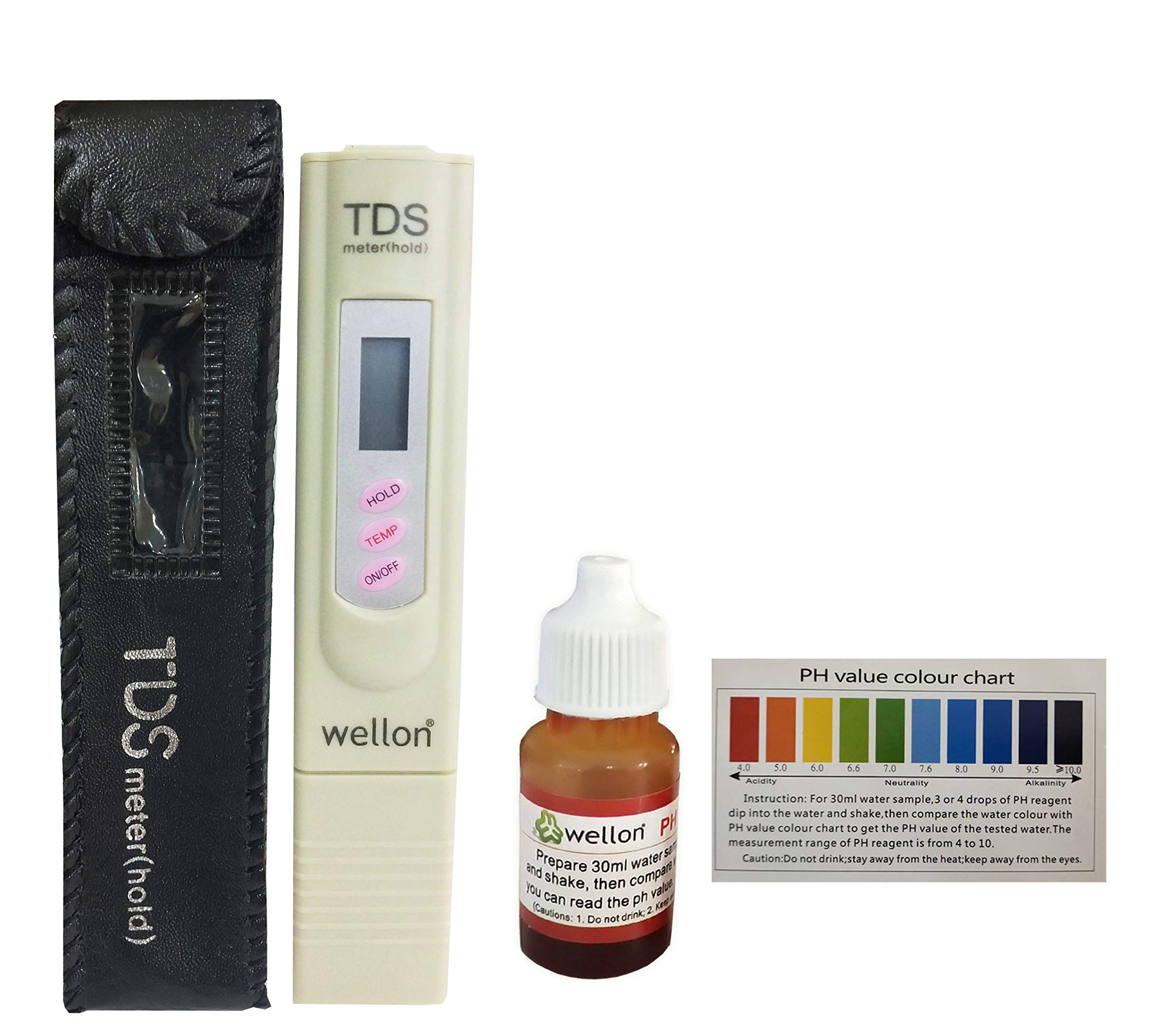 WELLON Imported Tds Meter for Ro Water/Tds Testing Meter, Digital Lcd Tds Meter, Water Filter Tester for Measuring Tds/Temp/Ppm with Carry Case Tds with Ph Drop with pH Chart (B07VRCJQKJ) Amazon Price History, Amazon Price Tracker
