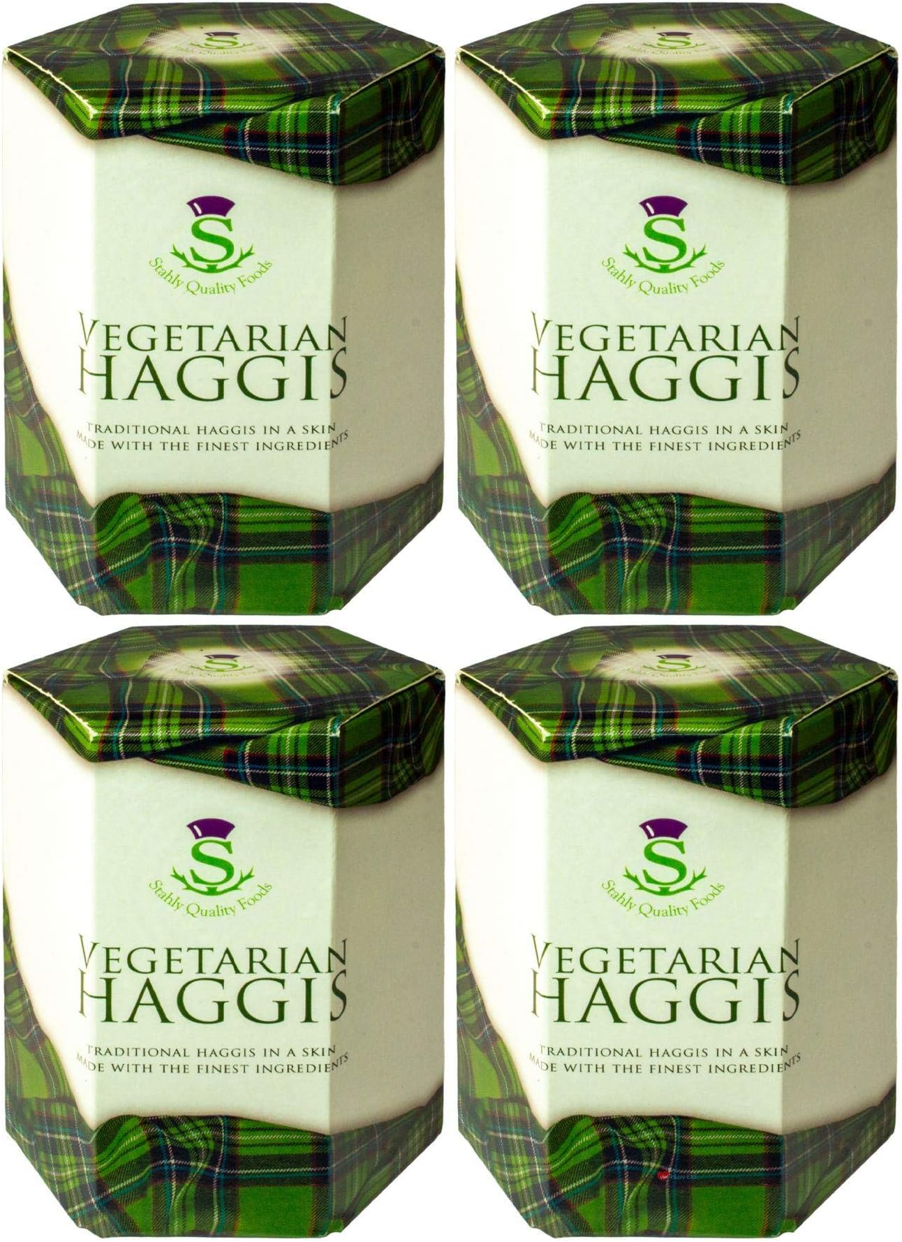 4 Pack Scottish Vegetarian Haggis in a Tin - Tinned Scottish Food Gifts Scotland's National Dish