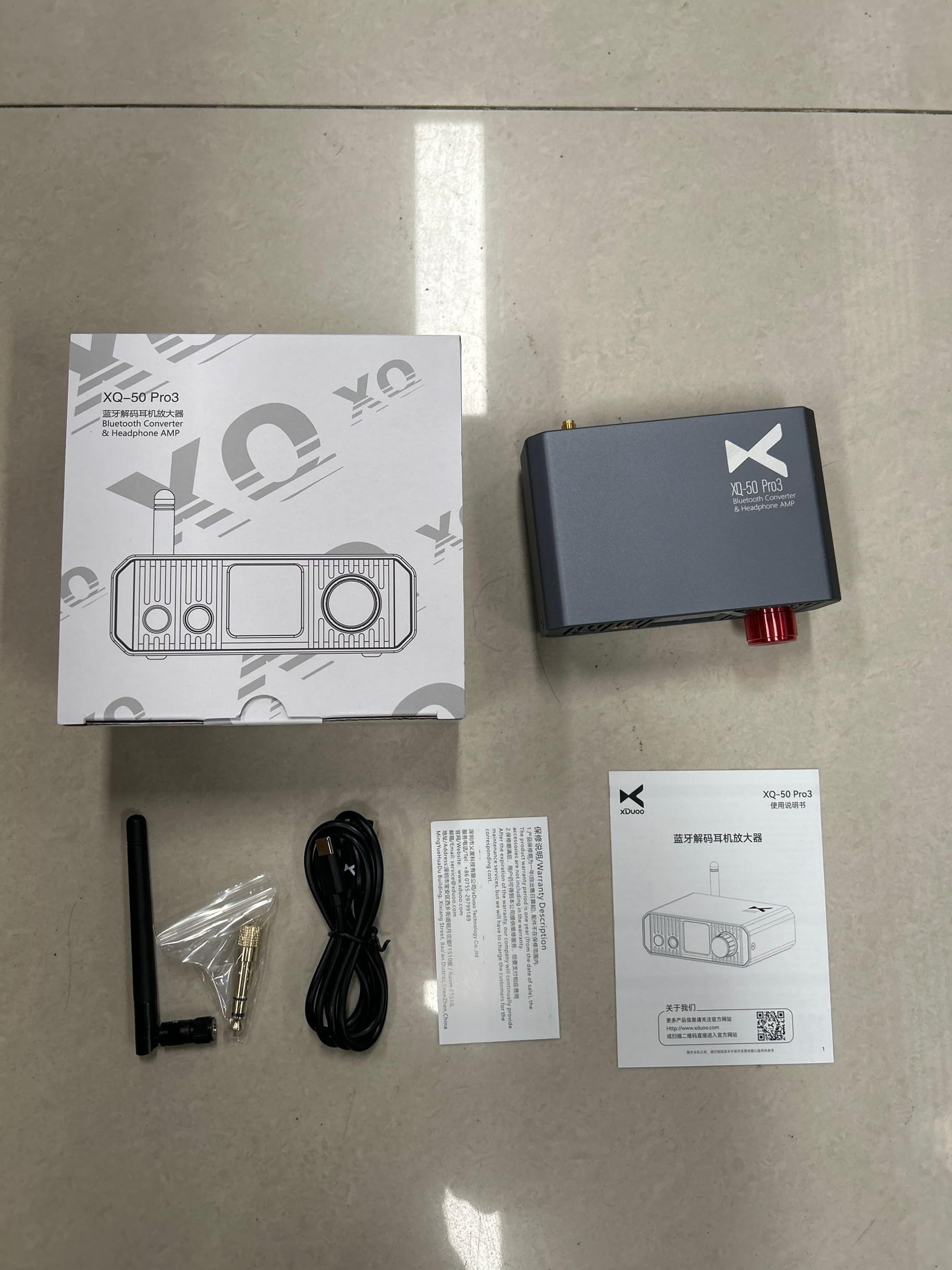 XDuoo XQ-50 Pro3 Konwerter High-Fidelity BT i Wzmacniacz Słuchawkowy dla Audiofilów Zaawansowany Dekoder Audio Bezprzewodowy Wzmacniacz Audio do Domowej Rozrywki