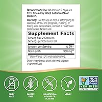 Vista 5 de Nature's Way Cápsulas de hojas de neem, soporte intestinal tradicional*, utilizadas en ayurveda, 950 mg por porción de 2 cápsulas, proyecto