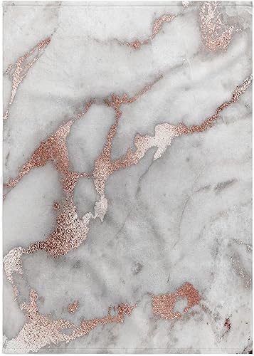 3dRose Imagen de elegante gris de moda cobre oro rosa mármol ágata piedra preciosa. - Toallas (twl-275197-2)