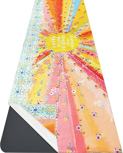 Miniatura 7 de Toalla para esterilla de yoga con bolsillos en las esquinas, toallas de yoga de microfibra para yoga caliente, antideslizantes, absorben la humedad,