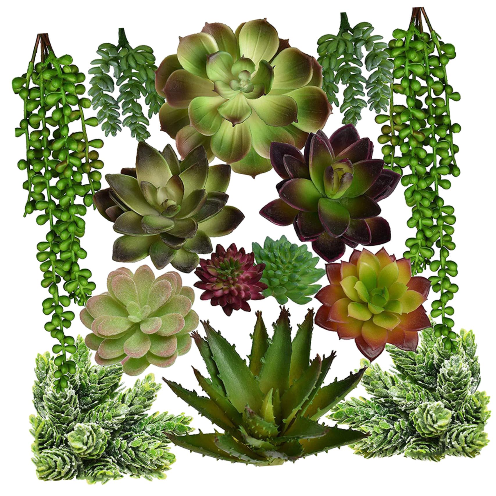 Plantes succulentes artificielles durables pour un mur végétal créatif et sans arrosage