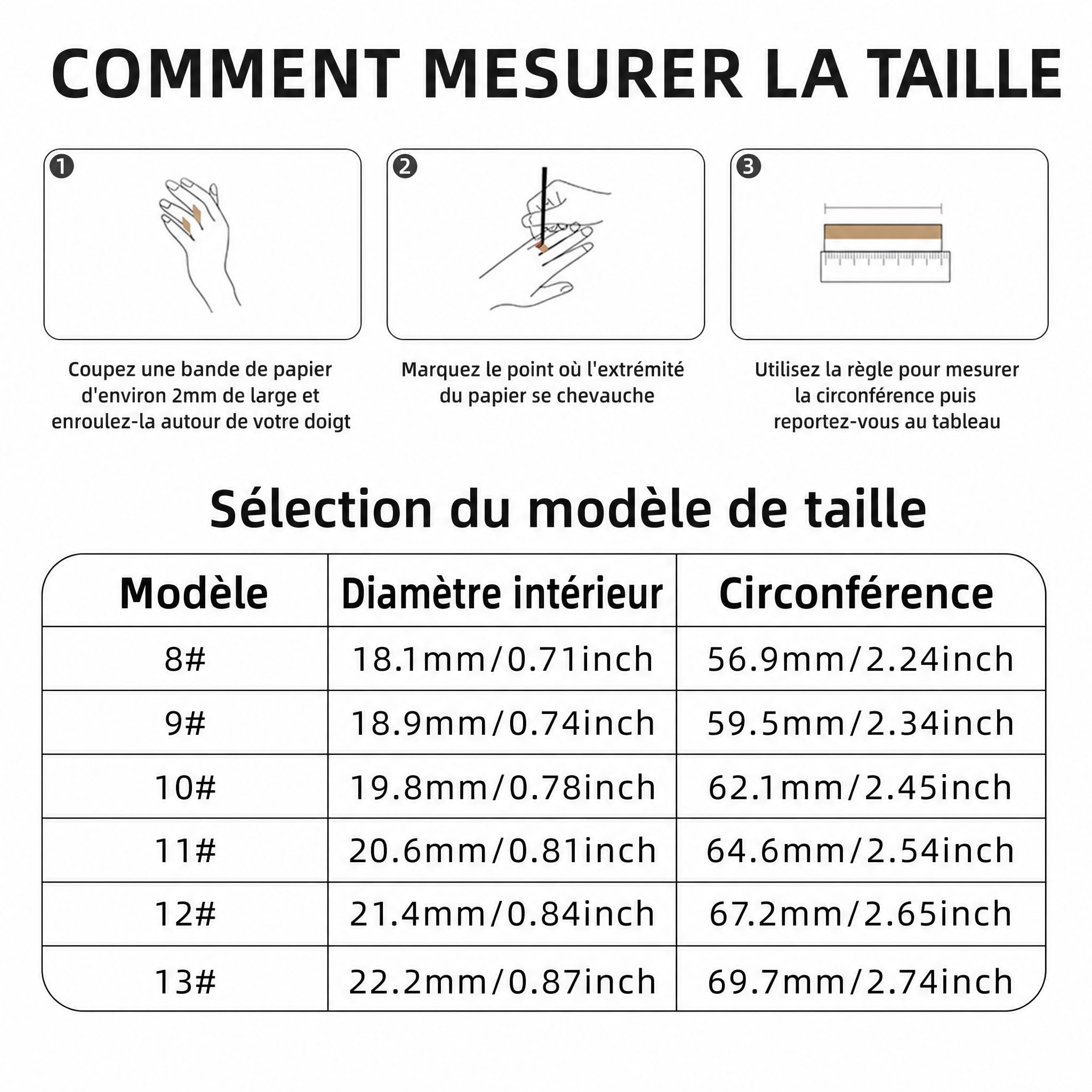 Bague connectée pour Homme et Femme – Capteur de Sommeil, Température Corporelle, Fréquence Cardiaque et Suivi Multi-Sports Étanche 5ATM, sans Abonnement(Or Élégant, 8)