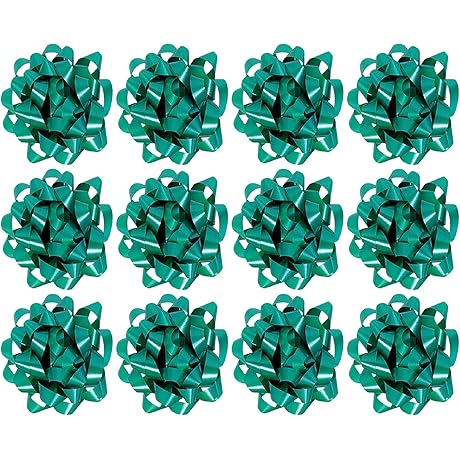The Gift Wrap Company Large Green Decorative Confetti Gift Bows