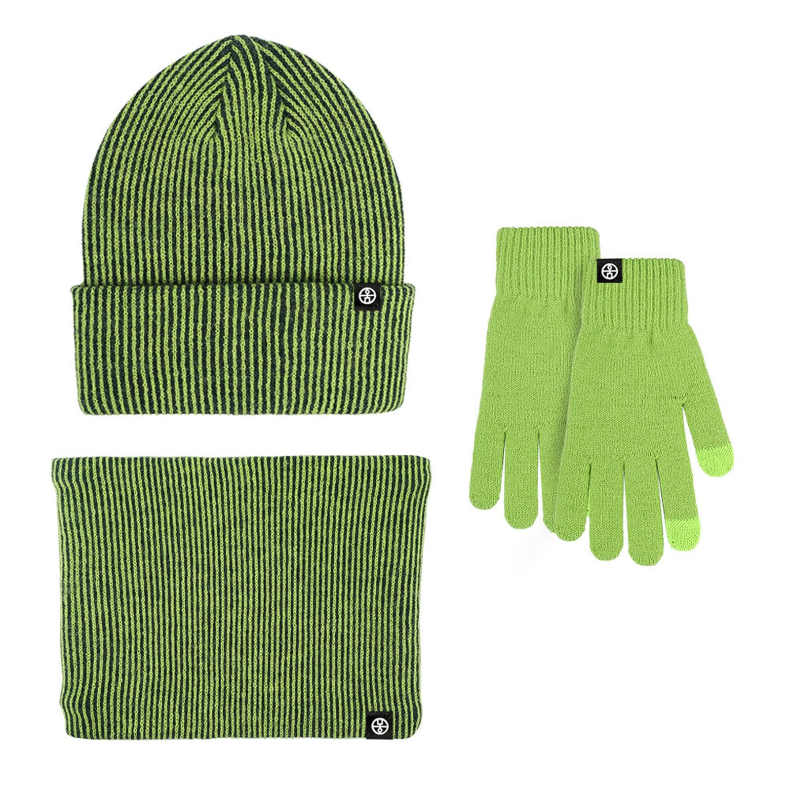czapka szalik i rękawiczki zestaw damski zimowy męski i damski szalik beanie z ekranem dotykowym zestaw rękawiczek 3-częściowy zestaw dzianinowa czapka ciepłe rękawiczki długi szalik