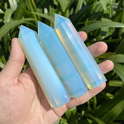 Miniatura 10 de Flor de ágata de 2.5 a 3 pulgadas, torre de ágata de cerezo, cristales curativos de cuarzo obelisco mineral, piedra de chakra reiki para meditación