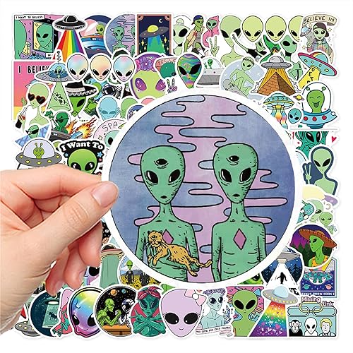 Miniatura 6 de 127 piezas de suministros de fiesta de cumpleaños con temática de extraterrestres, incluyen globos de pancarta de alienígena, decoración de