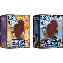 Moo Free Easter Egg Collection - Moo Free Original with Surprise - Bunny Comb Toffee - Vegan Easter Egg - Gluten Free Pack of 2 x 110g - Perfect for Easter 2022