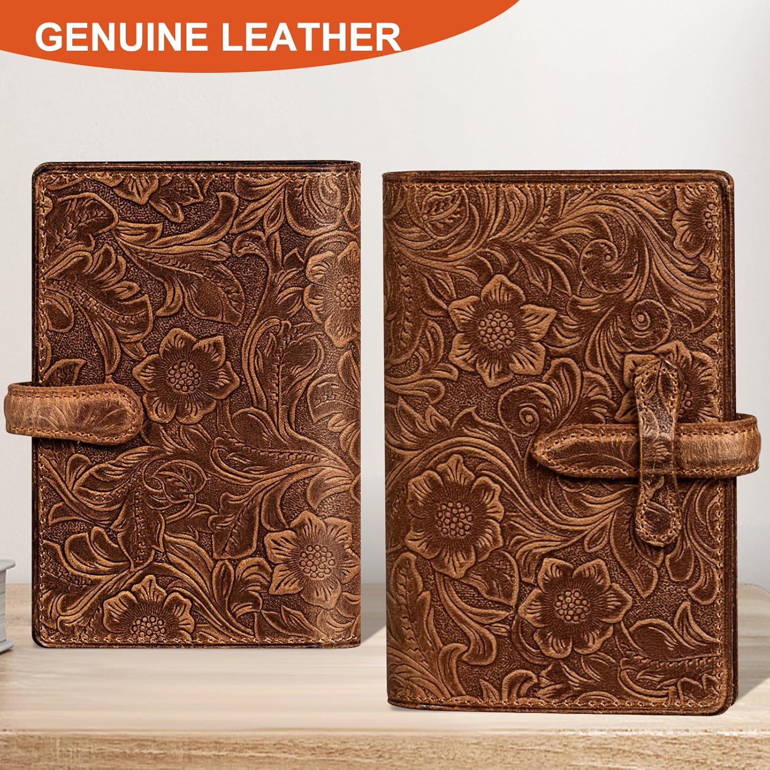 Slim RFID Blocking Leather Passport Holder Travel Bifold Wallet For Men And Women - Image 7