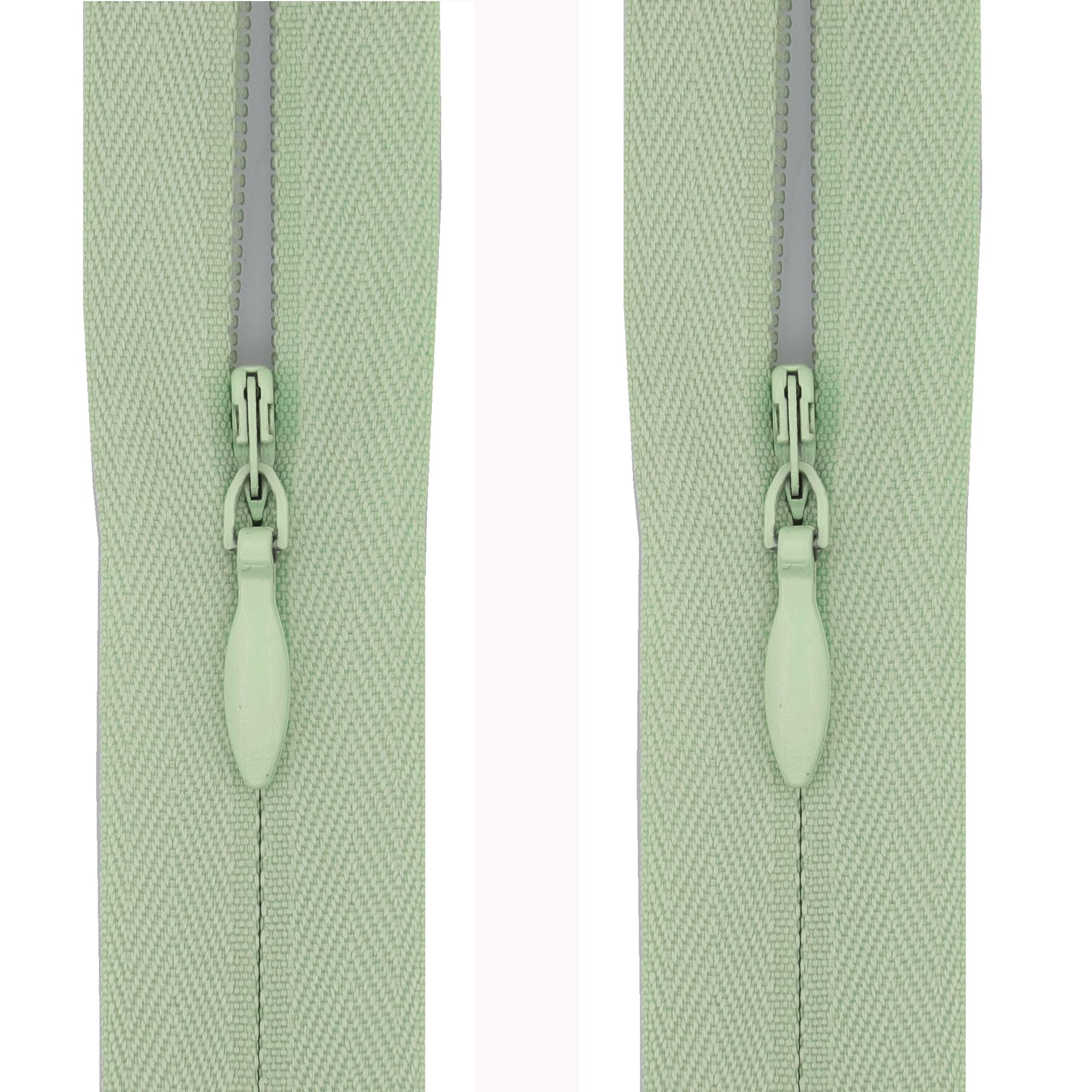 #3 Invisible Zips, 2 Pack, 16 Inch, Soft Sage Green