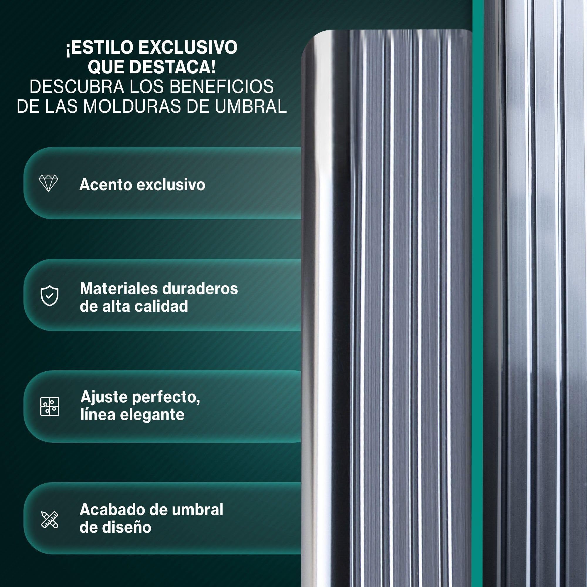 CHROMEMASTER | Protector de Umbral de Puerta Compatible con Honda HR-V III 2021+ | Acero Inoxidable; Protección Antirrayaduras para Umbral - Accesorio de Coche Adhesivo - Juego de 4 Piezas