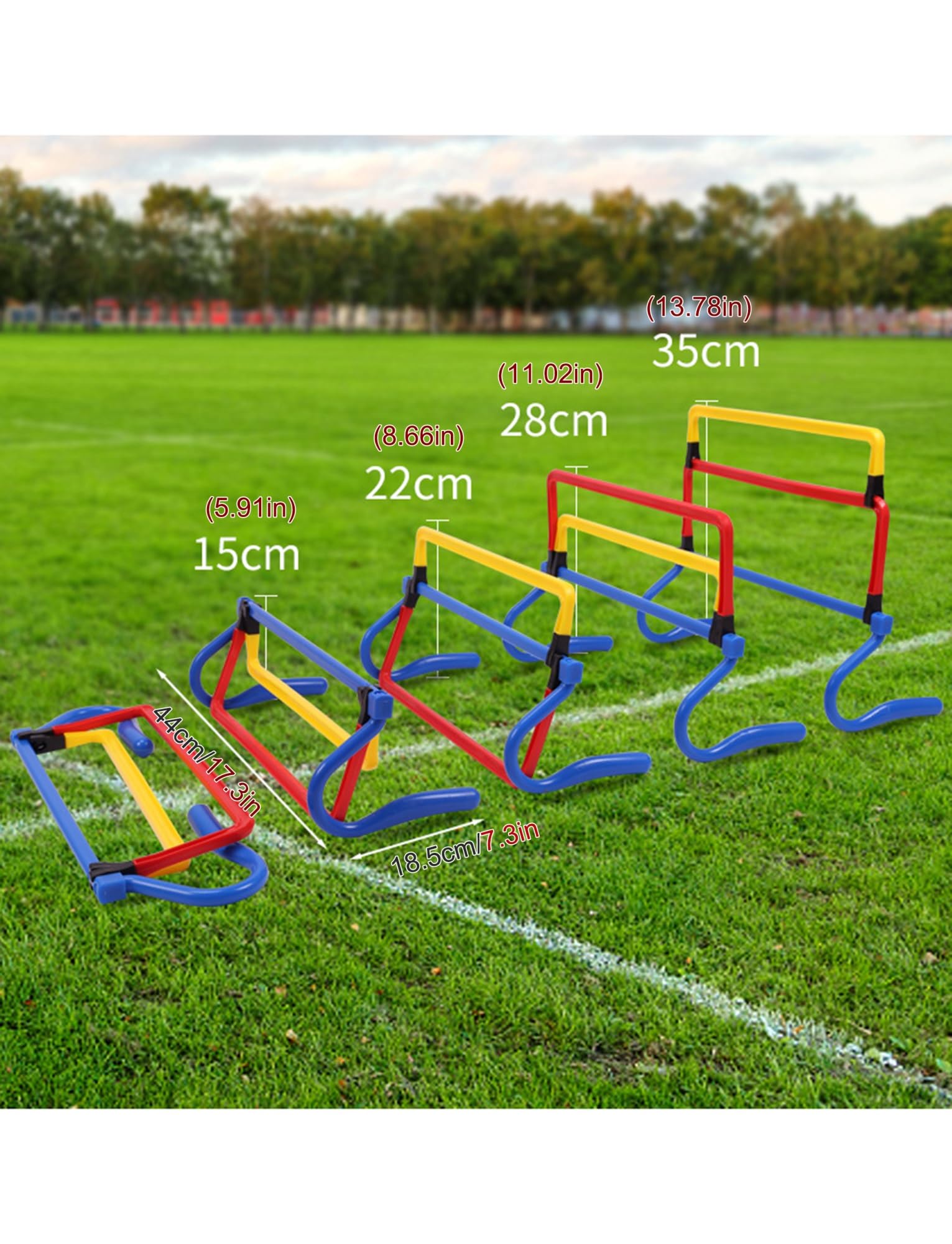 Ostacoli for l'allenamento di velocità e agilità, Kit di Allenamento Leggero for Atletica Leggera, Attrezzatura for l'allenamento Sportivo for Atleti di Calcio e Basket
