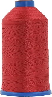 Mandala Crafts Size 92 280D T90 Bonded Nylon Thread - Red 1100 YDs Tex 90 Heavy Duty Sewing Threads for Leather, Jeans, Weaving, Outdoor Marine Upholstery