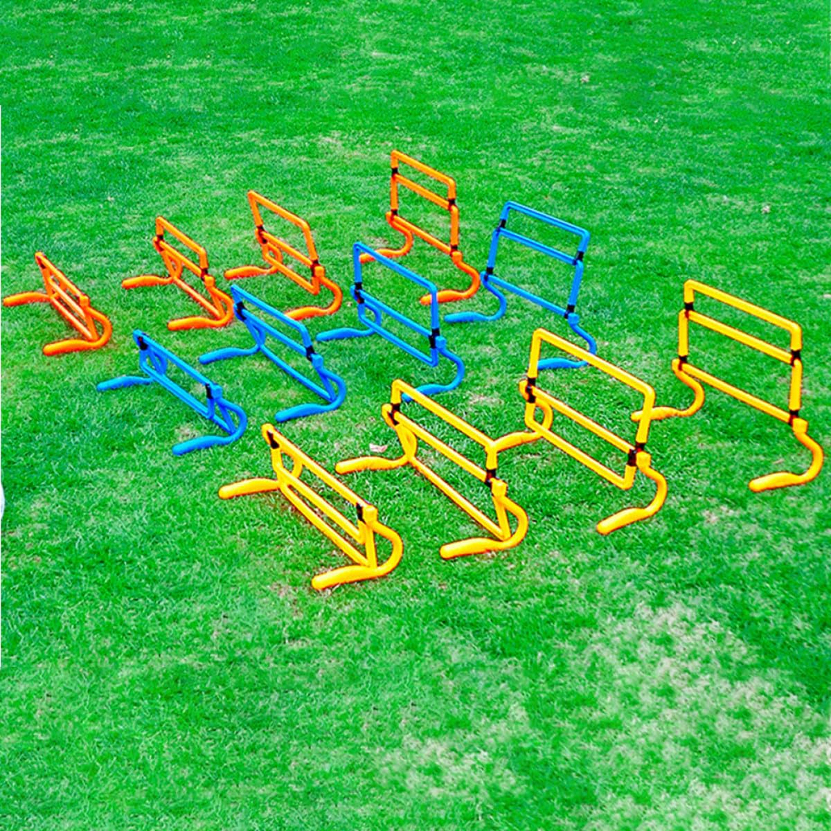 GALPADA Vallas de Entrenamiento Desmontables para Fútbol Equipo de Agilidad para Ejercicio Interior y Exterior Verde