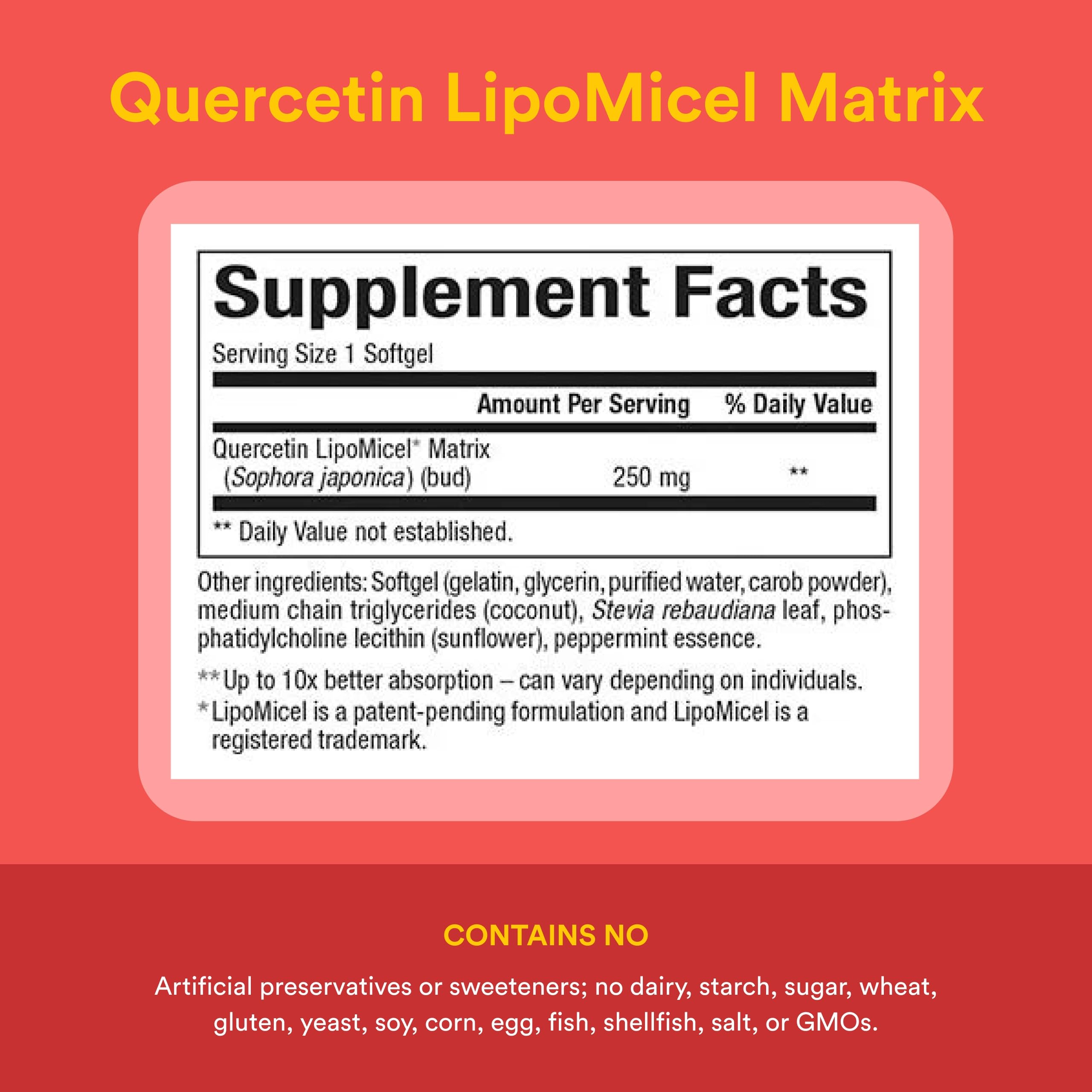 Natural Factors Quercetin LipoMicel Matrix for Superior Absorption, 60 Ct — Amazon image 4