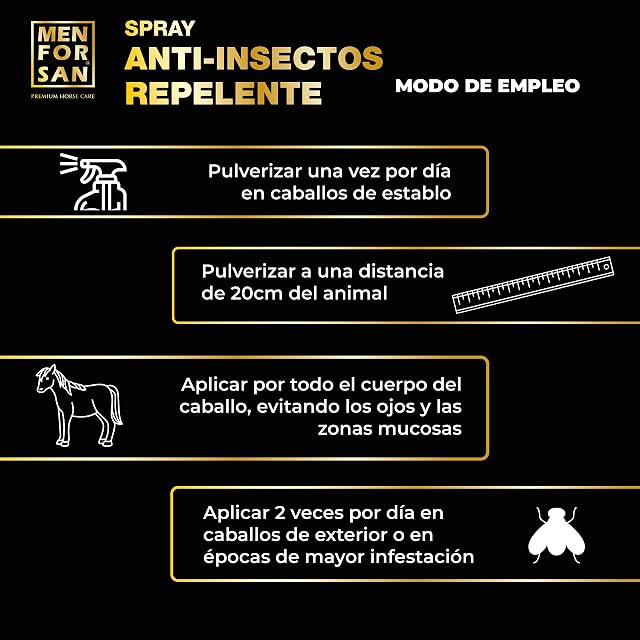 Foto 5 de 6 de MENFORSAN Spray repelente de insectos para caballos, 500ml