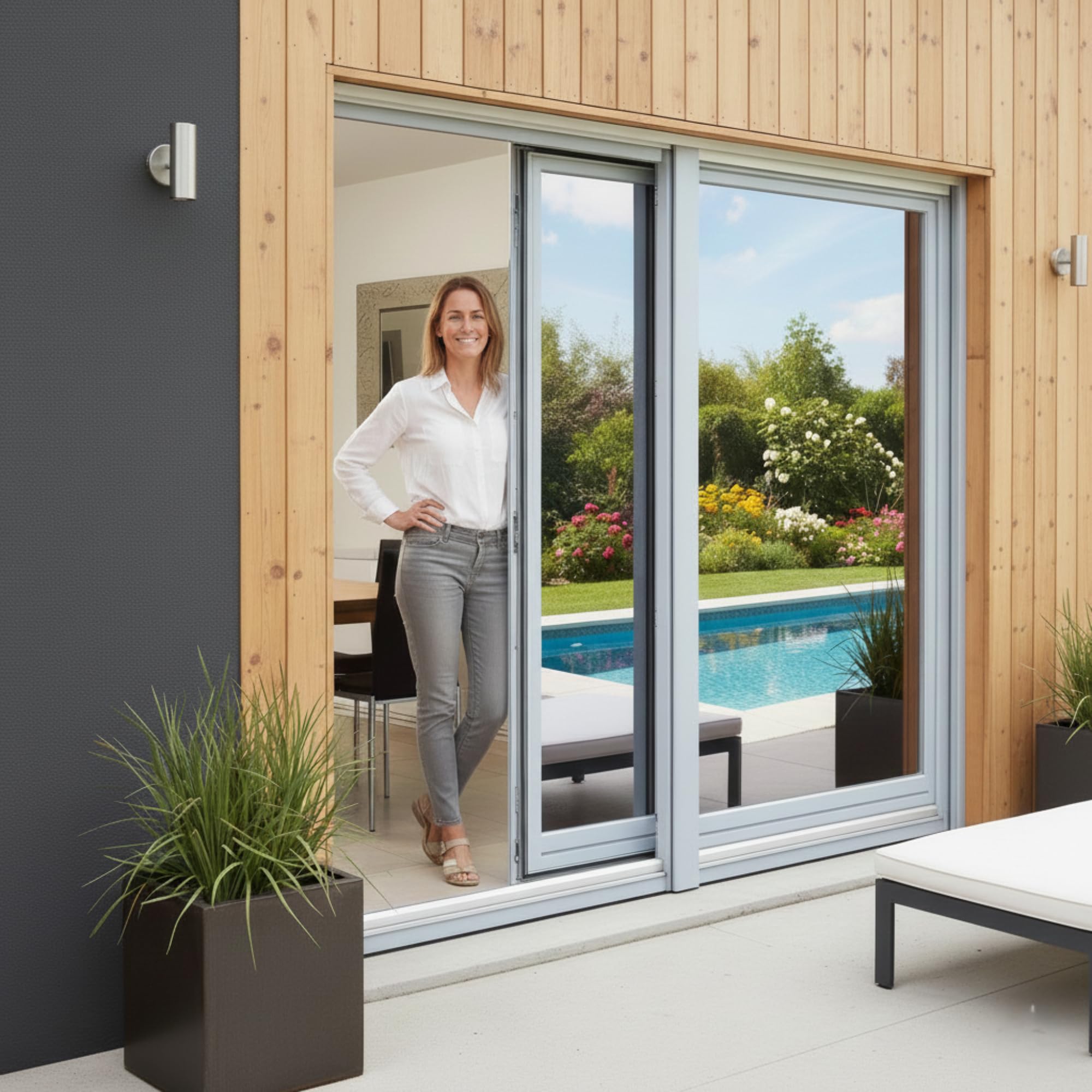Silver Reflective Window Film 76cm x 2m, One-Way Mirror