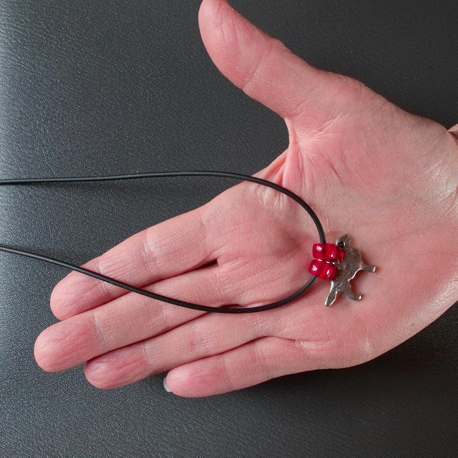 Pewter Labrador Full Body Necklace