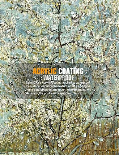 Vista 200 de DECORARTS - Almond Blossom Tree - Vincent Van Gogh Art Reproduction. Giclee Canvas Prints Wall Art for Home Decor 30x24