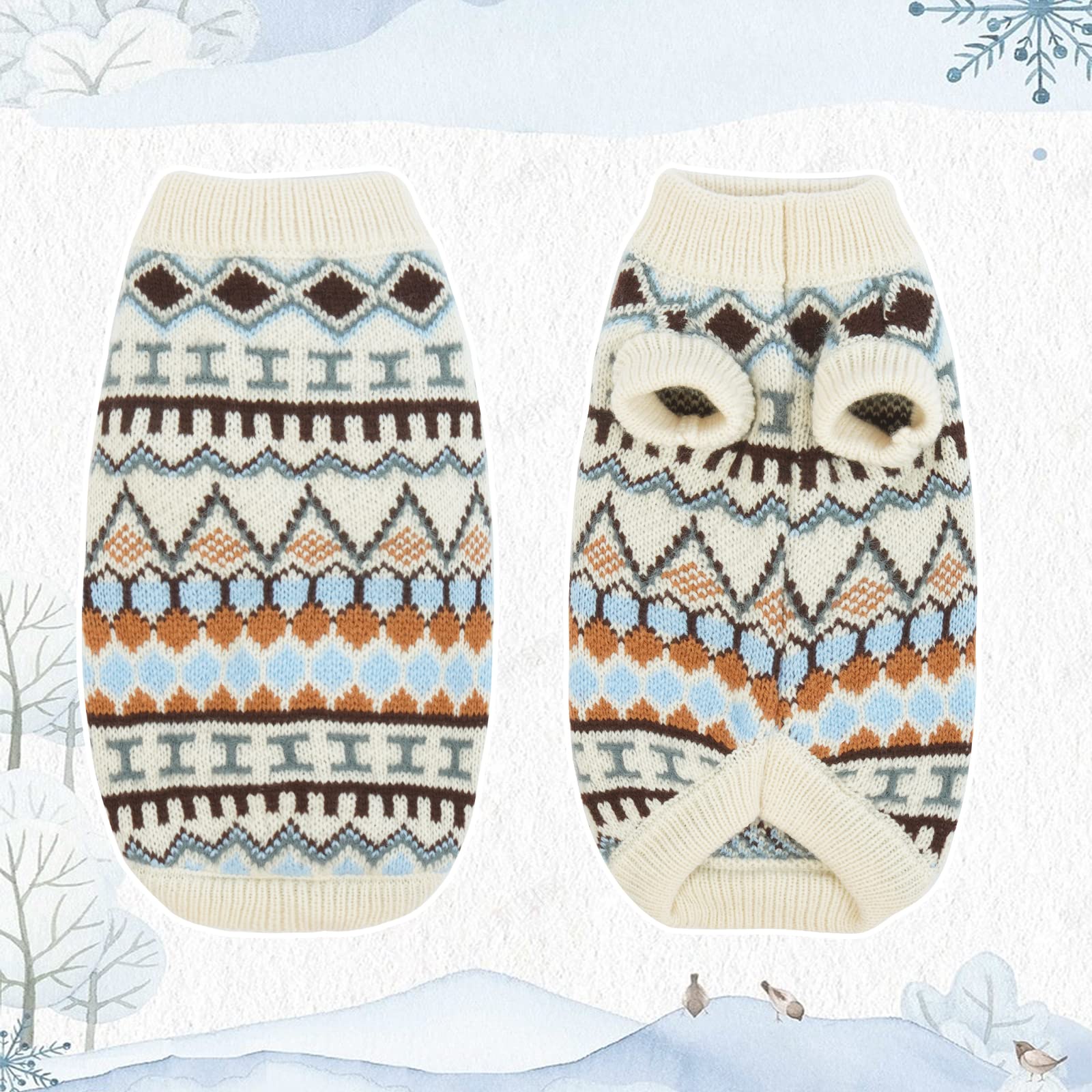 Hjumarayan Maglione Cane di Taglia Piccola Media, Caldo Maglioncino per Cani, Invernali Carino Fashion Dog Maglione Animali Domestici Lavorato a Maglia Caldo Pullover per Cane (XS)