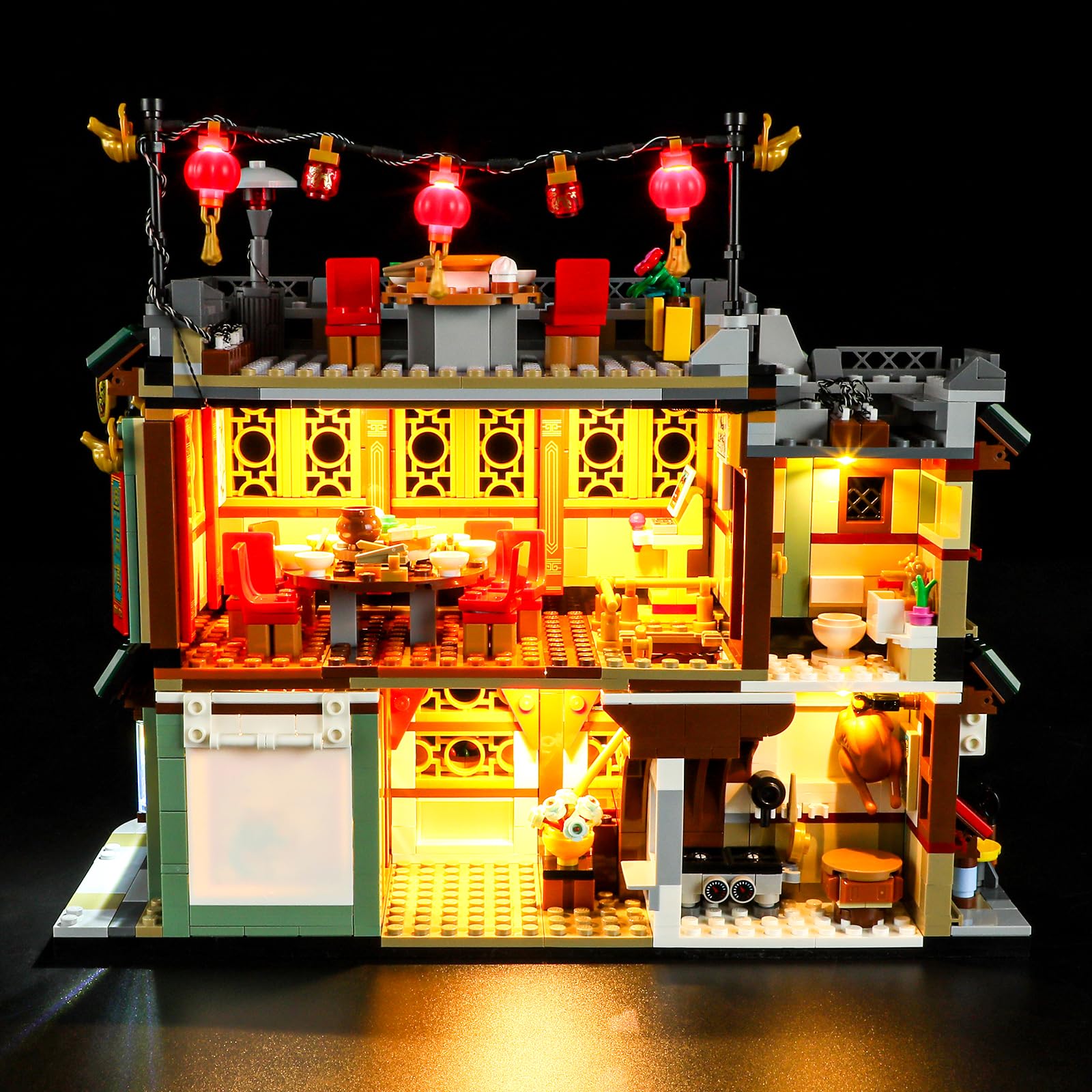 Amazon.co.jp: BRIKSMAX LED照明キット Lego-80113 家族の再会のお祝い 