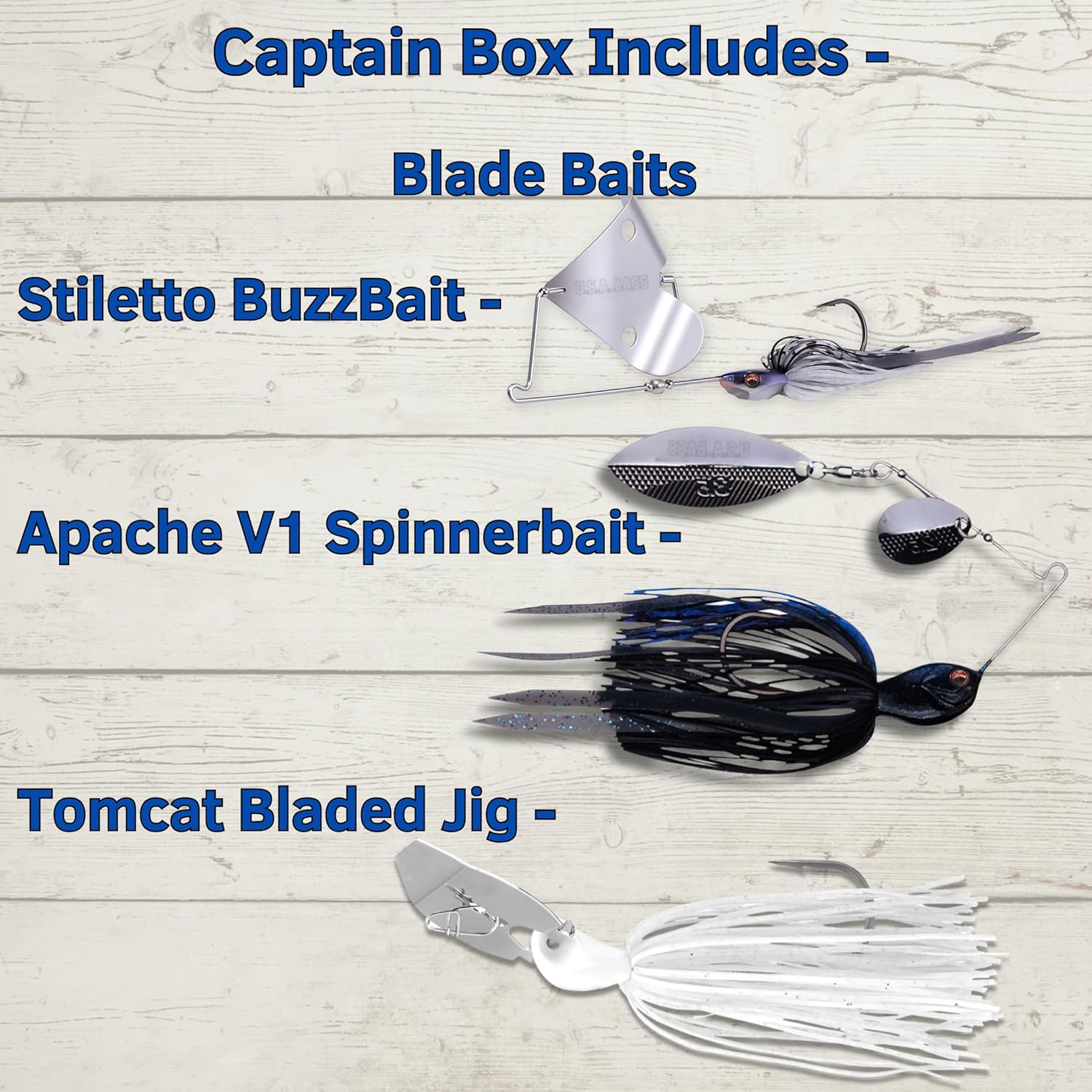 5 Star Freshwater Fishing Kit, Lures for Bass (Captain)
