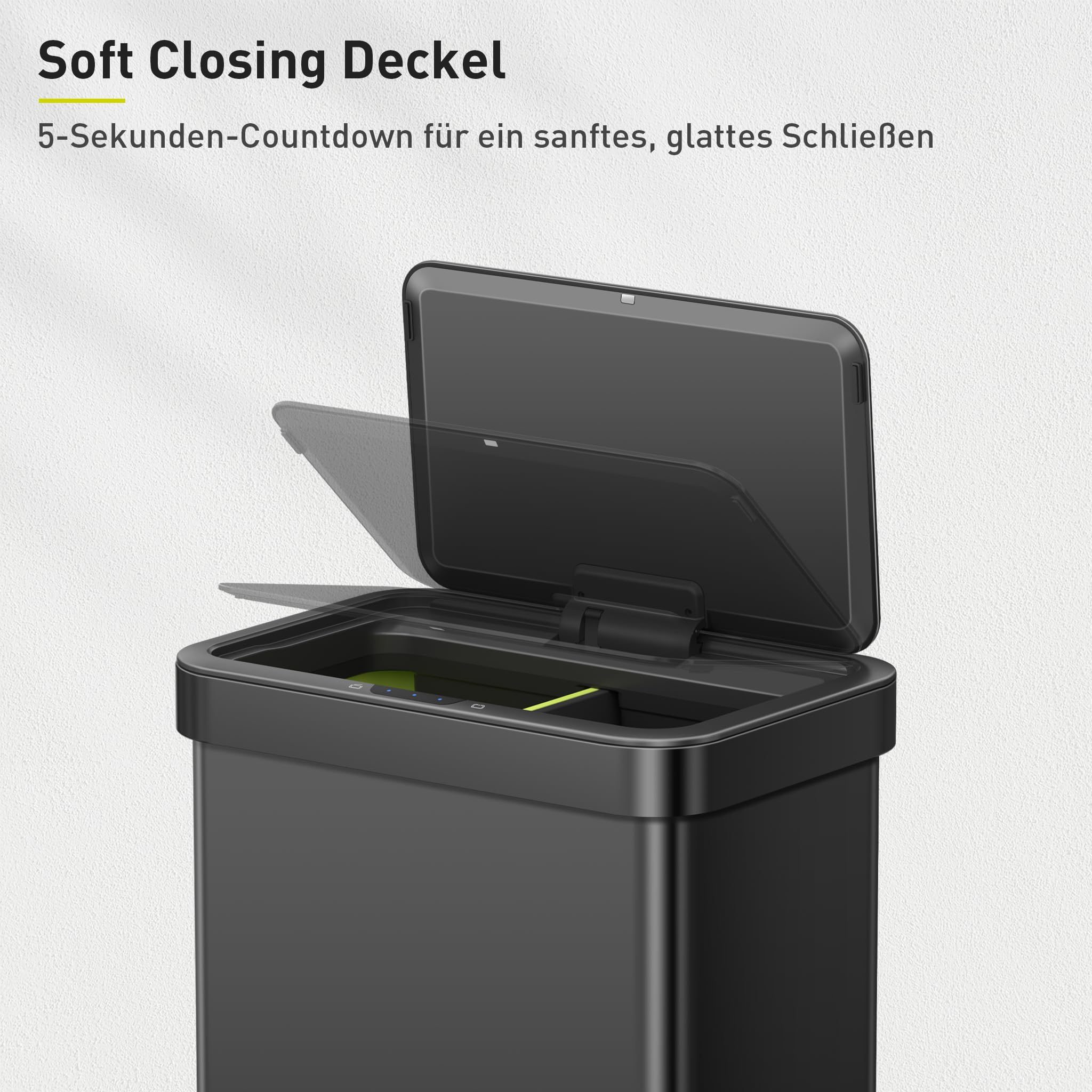 Eko Sensor Mülleimer 2 Fächer 30L – Bild 5