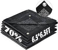 Vista 48 de LOVE STORY 6.5 x 6.5 pies, 40% de tela negra para sombra con ojales, malla de malla para jardín, cubierta de plantas, invernadero y patio