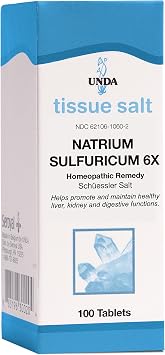 UNDA Natrium Sulfuricum 6X Salt, 100 Tablets