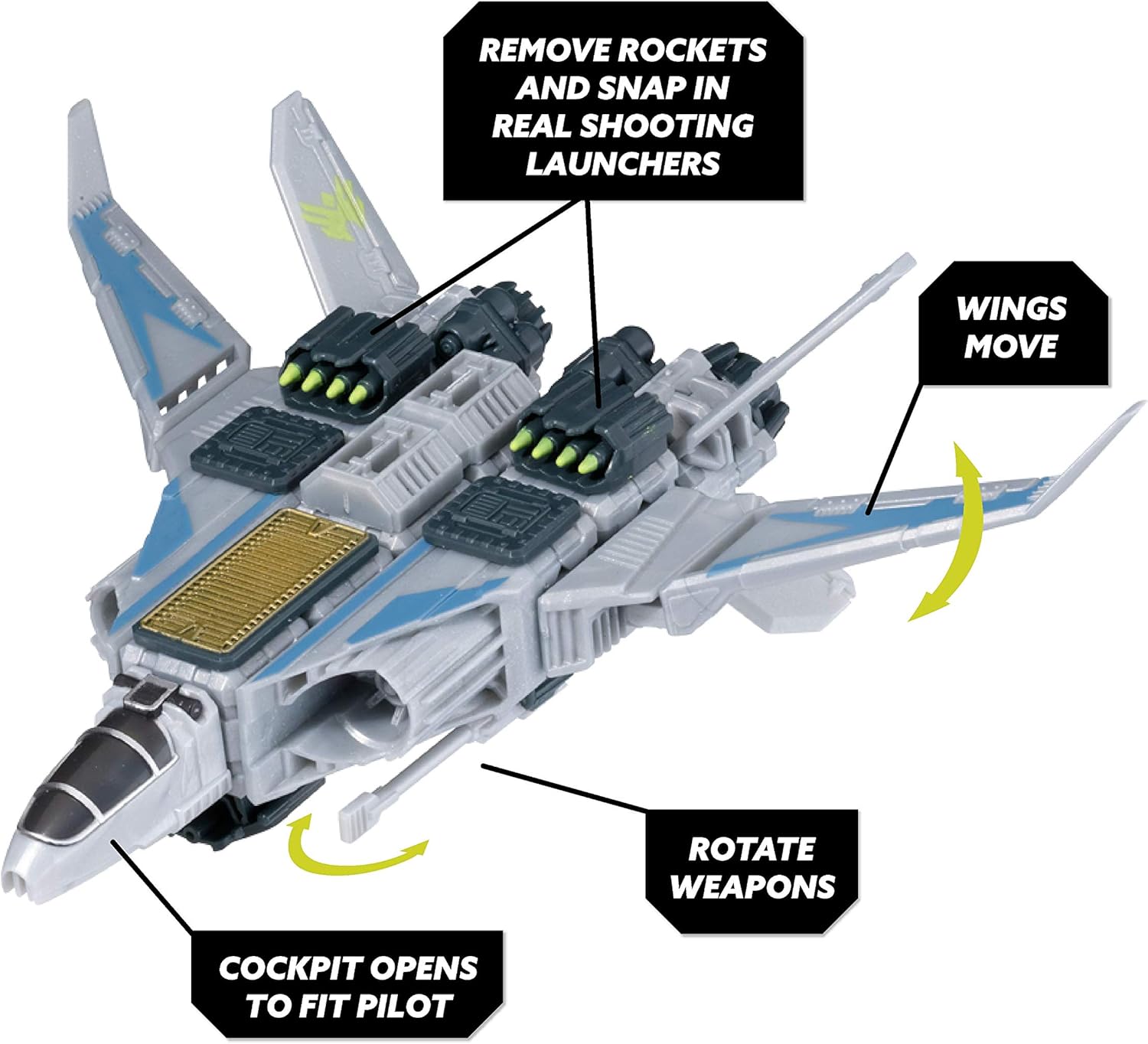 Snap Ships — Sabre XF-23 Interceptor — Construction Toy for Custom Building and Battle Play — Ages 8+