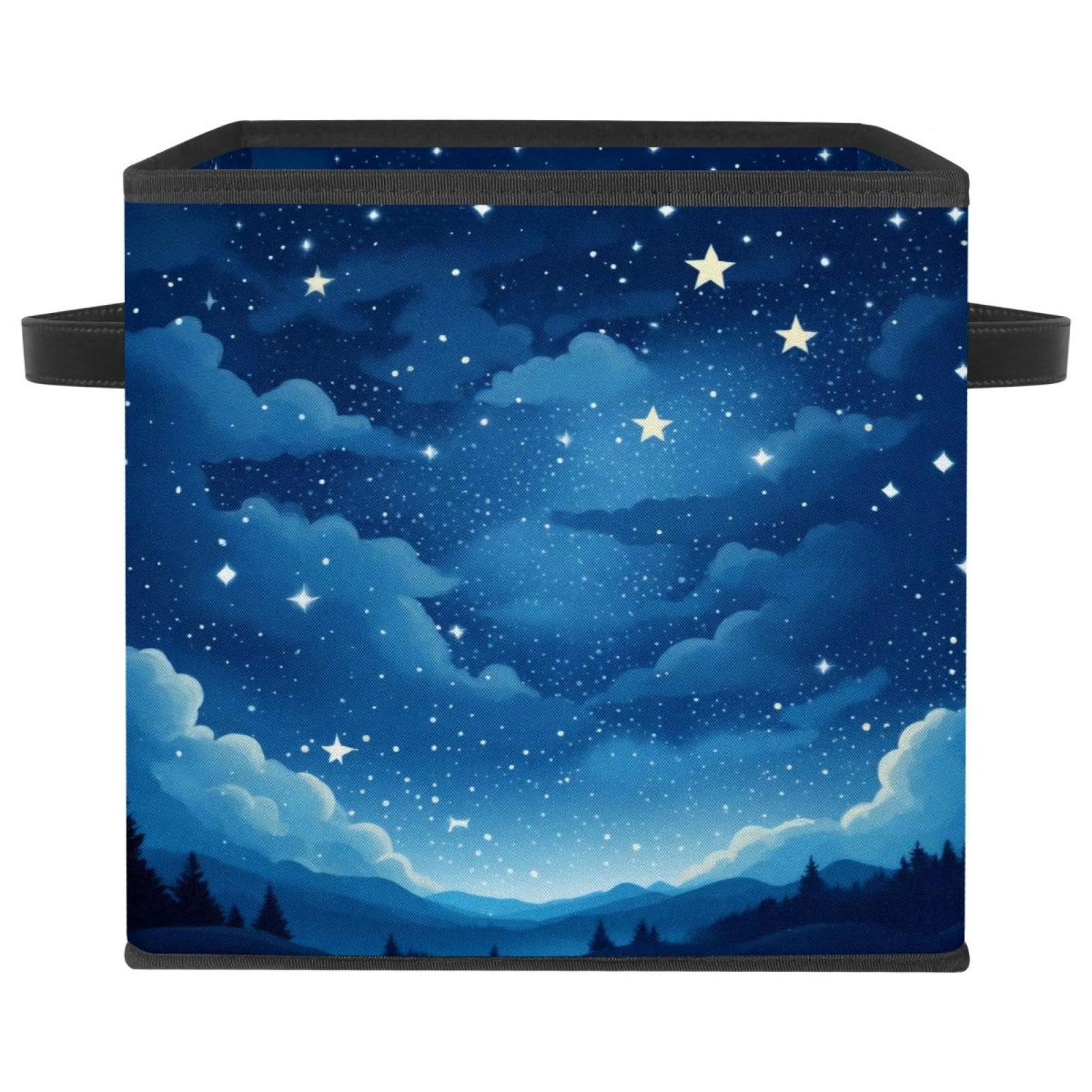 Boîte de rangement pliable ciel étoilé pour organiser la chambre