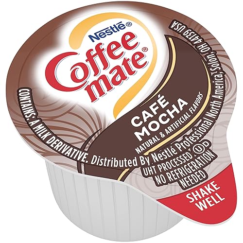 Miniatura 7 de Nestlé Coffee Mate Coffee Creamer, crema líquida Café Mocha individual, caja de 50 unidades