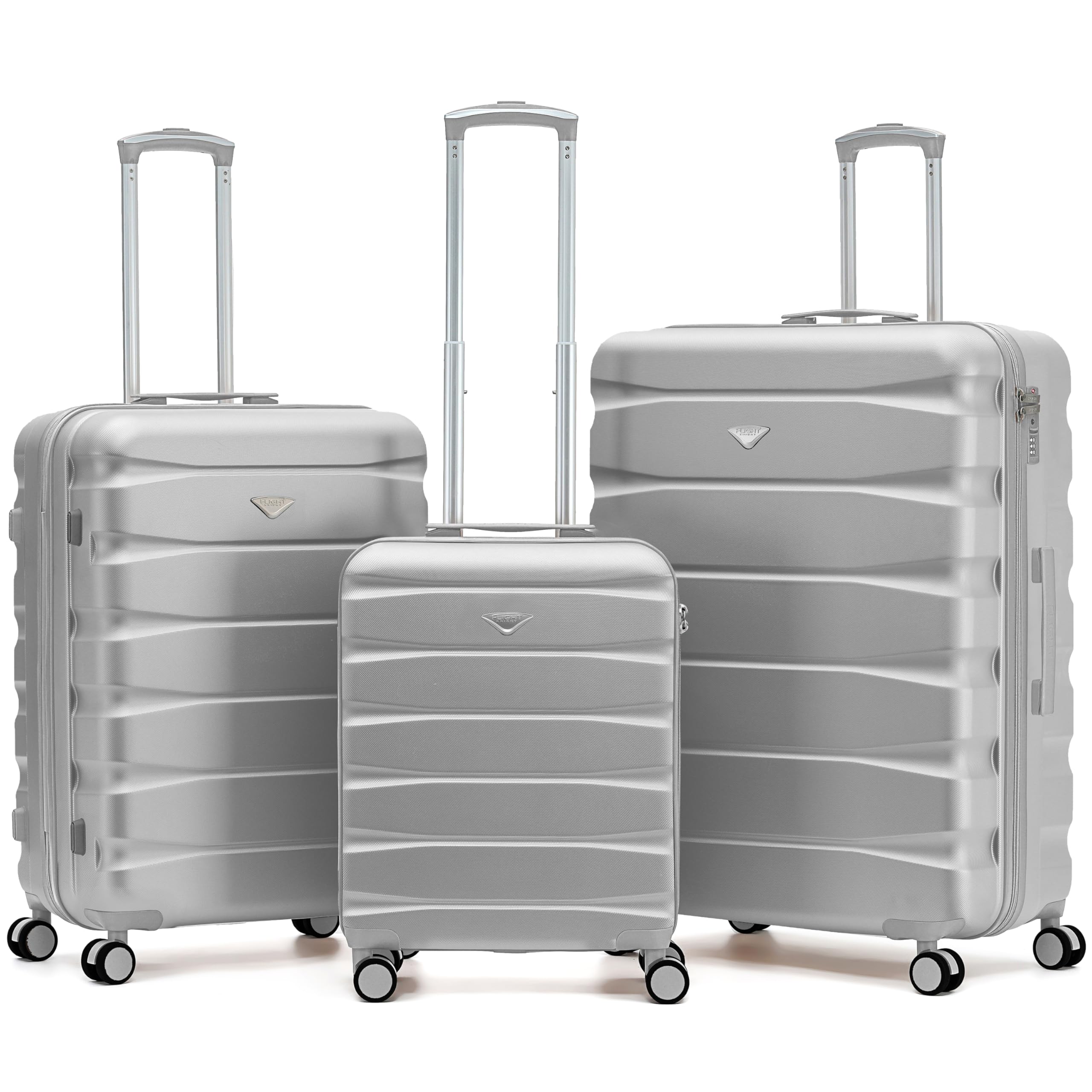 Flight Knight Underseat Cabin Suitcase 45x36x20cm | Free Hand Luggage for EasyJet & Wizz Air | Lightweight ABS Hard Shell with 8 Silent-Glide Spinner Wheels | Max Space Travel Bag — view 25
