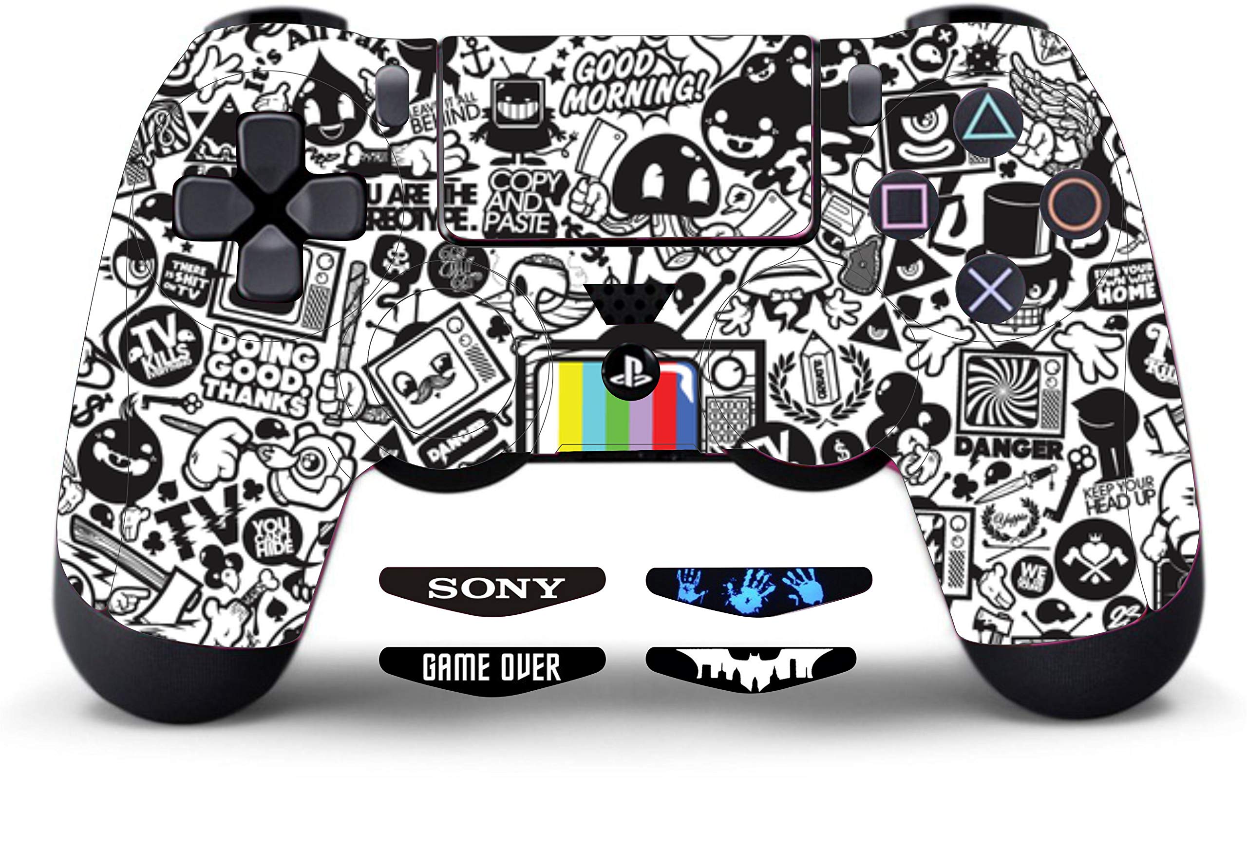 Elton PS4 Controller Deesigner 3M Skin for Sony Playstation 4, PS4 Slim, Ps4 Pro Dual Shock Remote Wireless Controller - Skin for (Set of 2) Controller Only+4Led bar Decaldesign38 [video game] (B08YQYJBHJ) Amazon Price History, Amazon Price Tracker