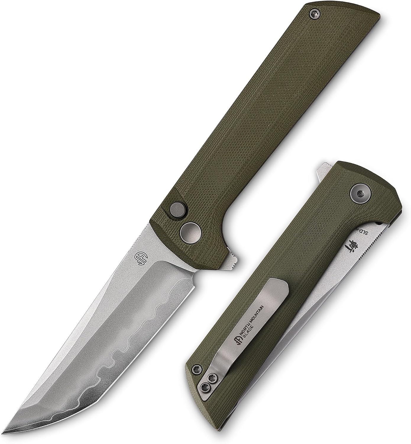 Chop 2 Green G10 real SLD-Magic SAN MAI Tanto