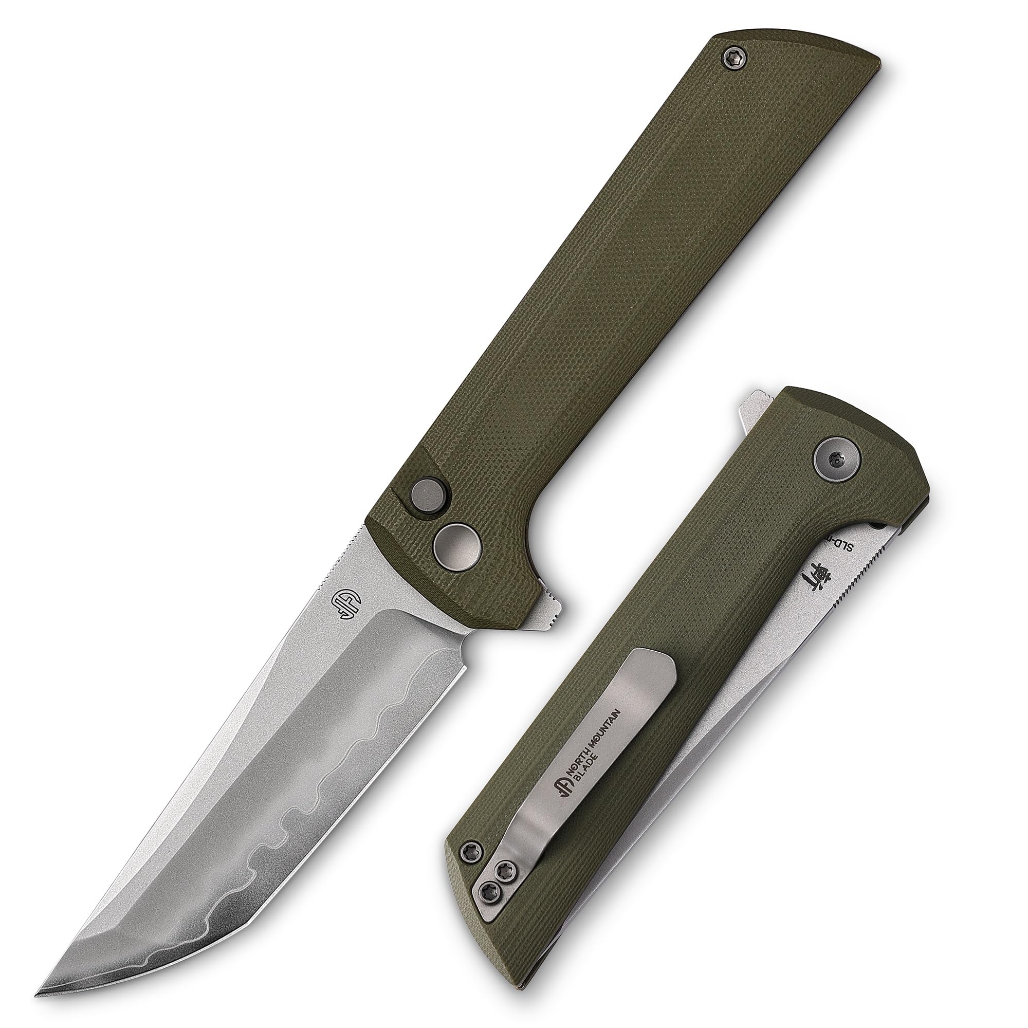 Amazon.com : North Mountain Blade Chop 2 Green G10 real SLD-Magic