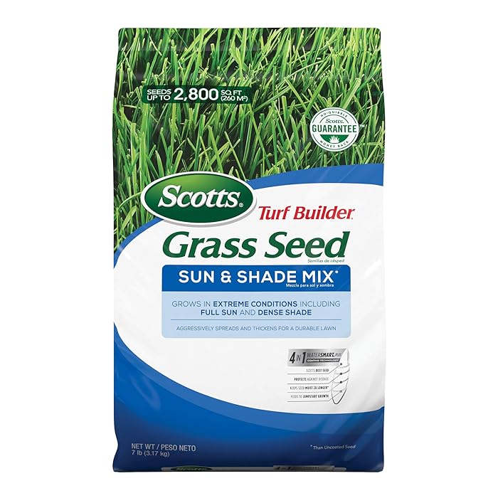 Buy Scotts Turf Builder Grass Seed Sun & Shade Mix with WaterSmart Plus