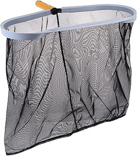 DOITOOL 1 pç Rede de limpeza de piscina escumadeira rede rede de piscina escumador rede de piscina escumador piscina colher folha ancinho lago acessório limpo rede de pesca preto lago de peixes plástico
