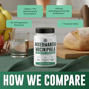 Akkermansia Muciniphila Supplement With Prebiotics, 30 Capsules