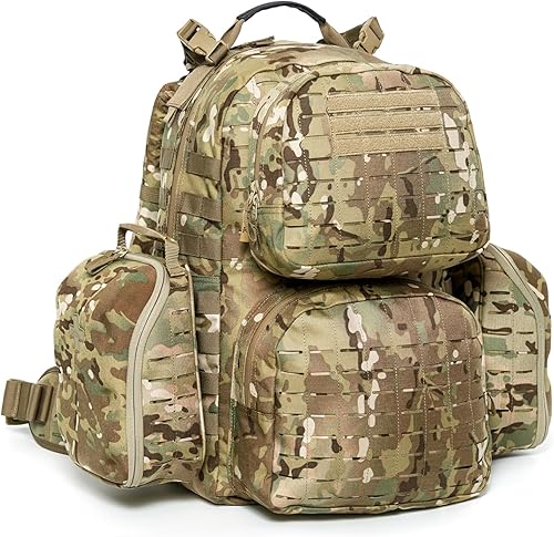 MT Militar MOLLE 2 Mochila Mediana, Mochila Táctica Grande del Ejército, Paquete de Asalto de 3 Días, Multicam