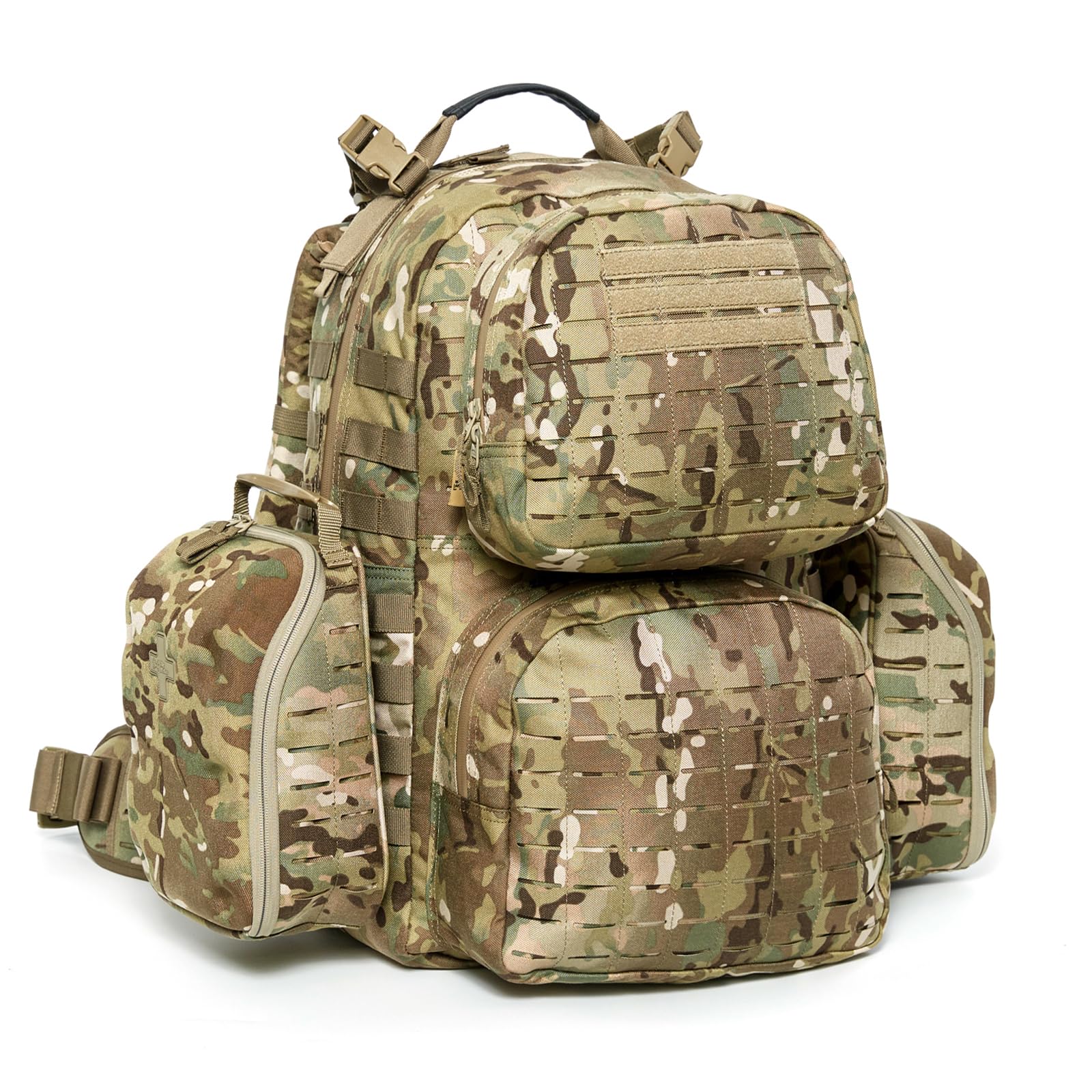MT Military MOLLE 2 Medium Rucksack, Army Tactical Large Backpack, 3 Days Assault Pack, Multicam
